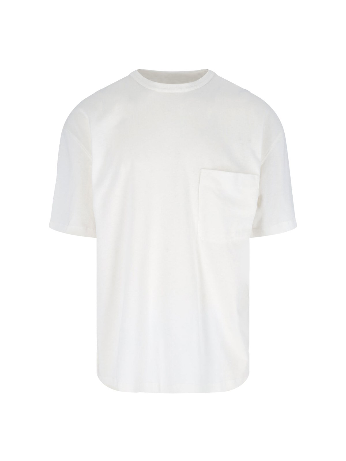 Lemaire Patch-pocket Jersey T-shirt In White