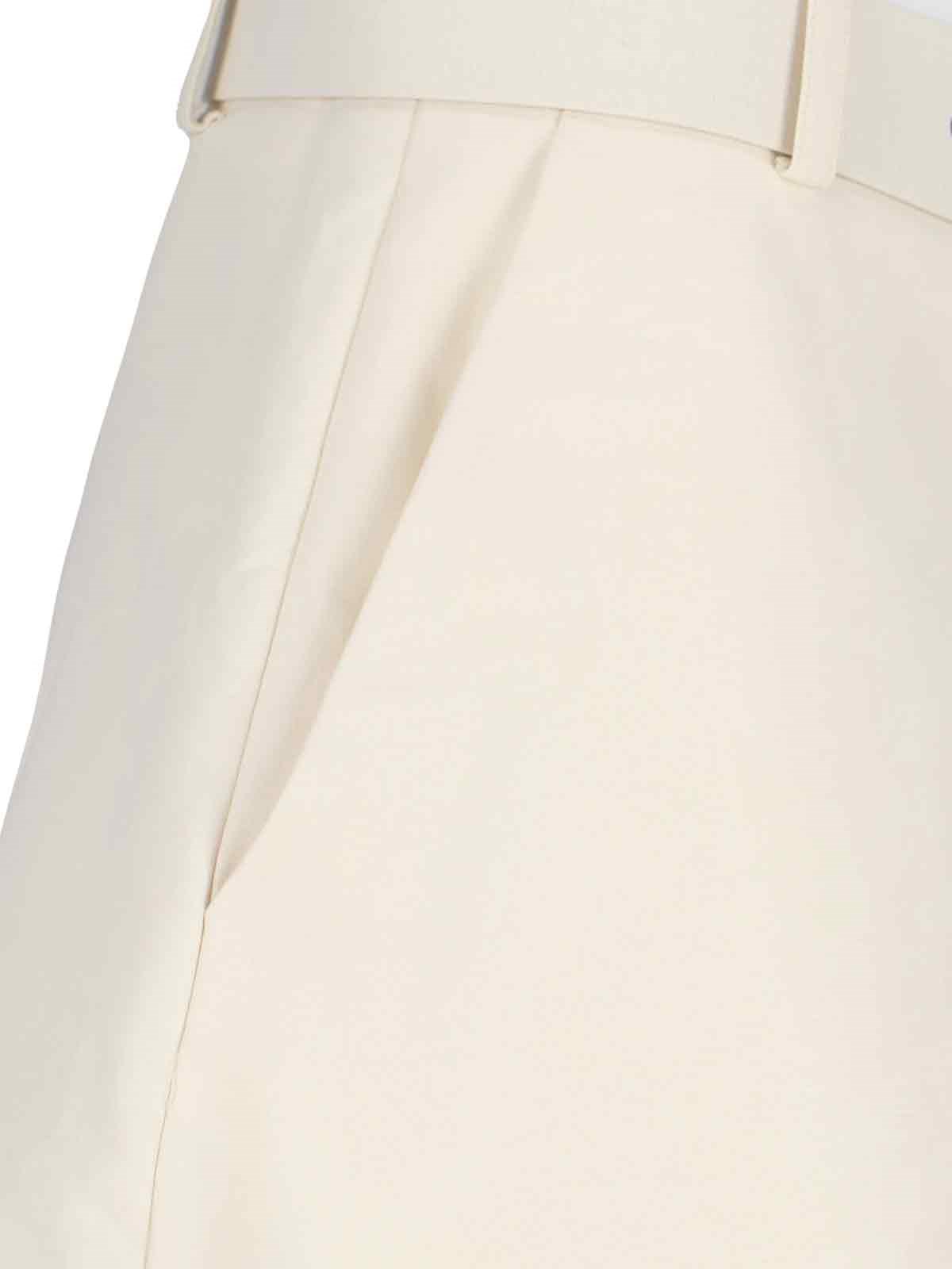 スカート MARNI Women Skirts GOMA0697CSTCX2800W06 White Ivory cotton A-line skirt with Marni Symbol | Marni