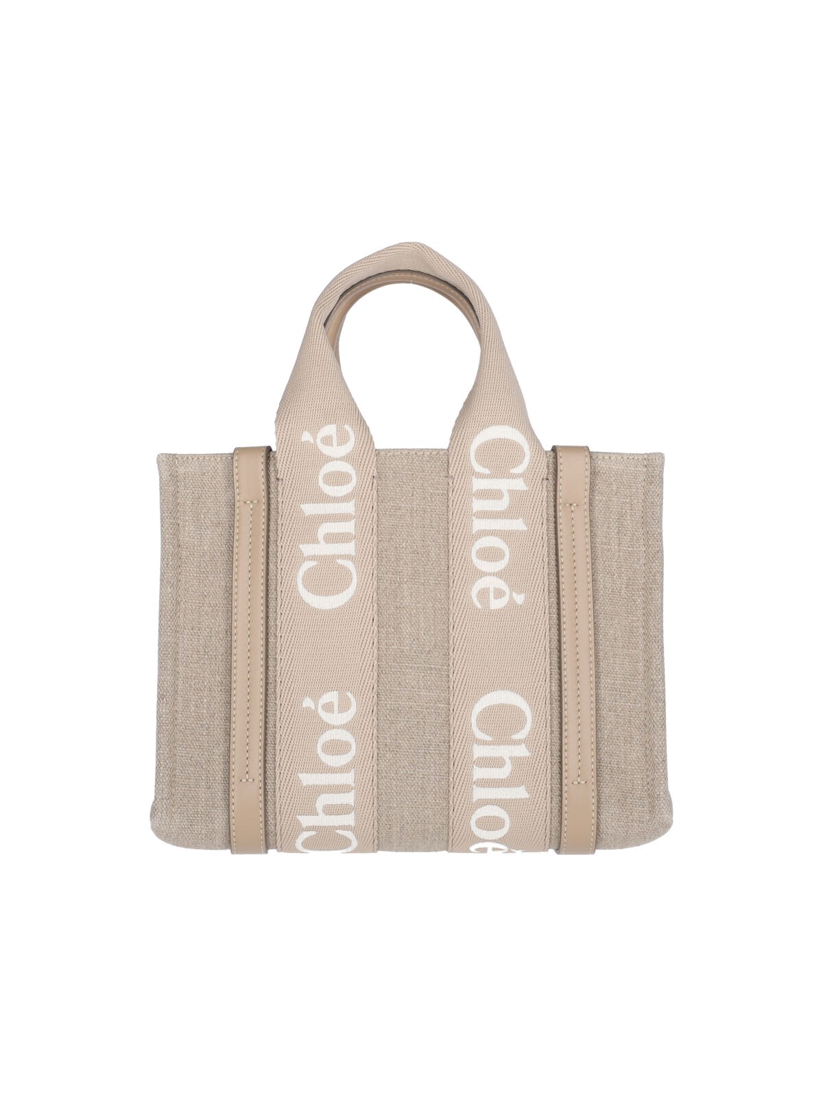 Chloé Womens Woody Small Tote Bag - Brown
