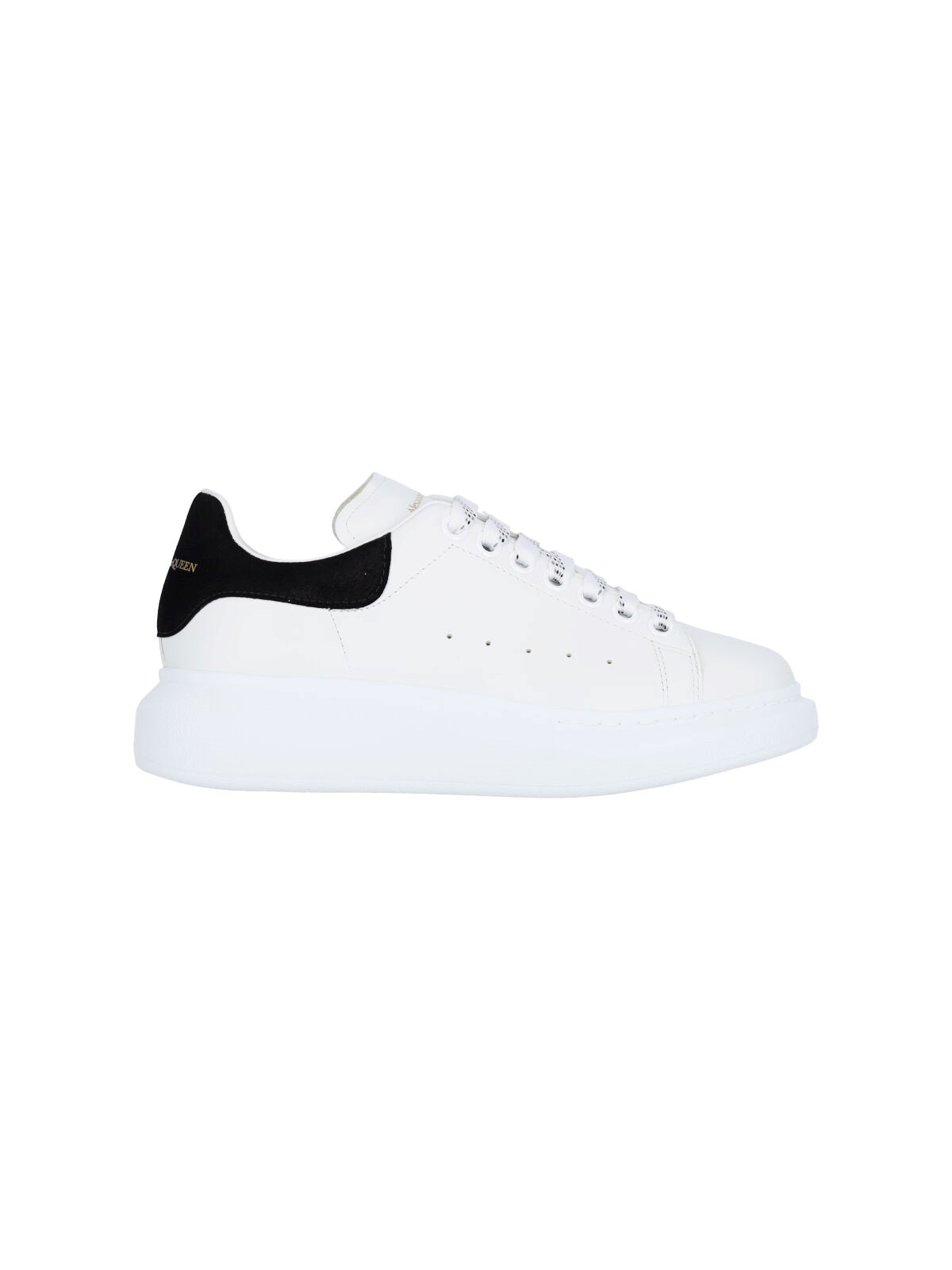 Alexander Mcqueen Alexander Mc Queen White And Black Oversized Sneakers In White