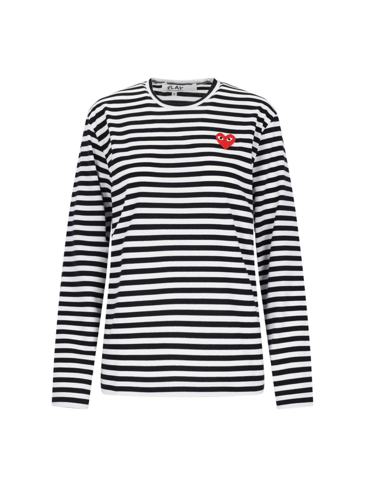 Comme Des Garçons Play Striped Logo T-shirt