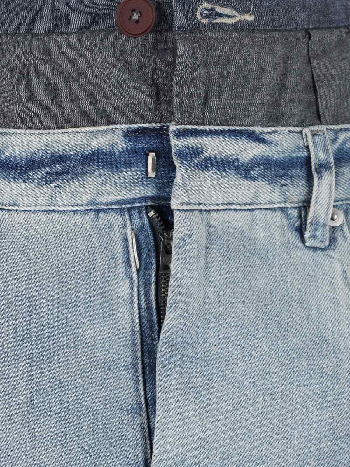 Maison margiela 'anonimity of the lining' denim maxi skirt