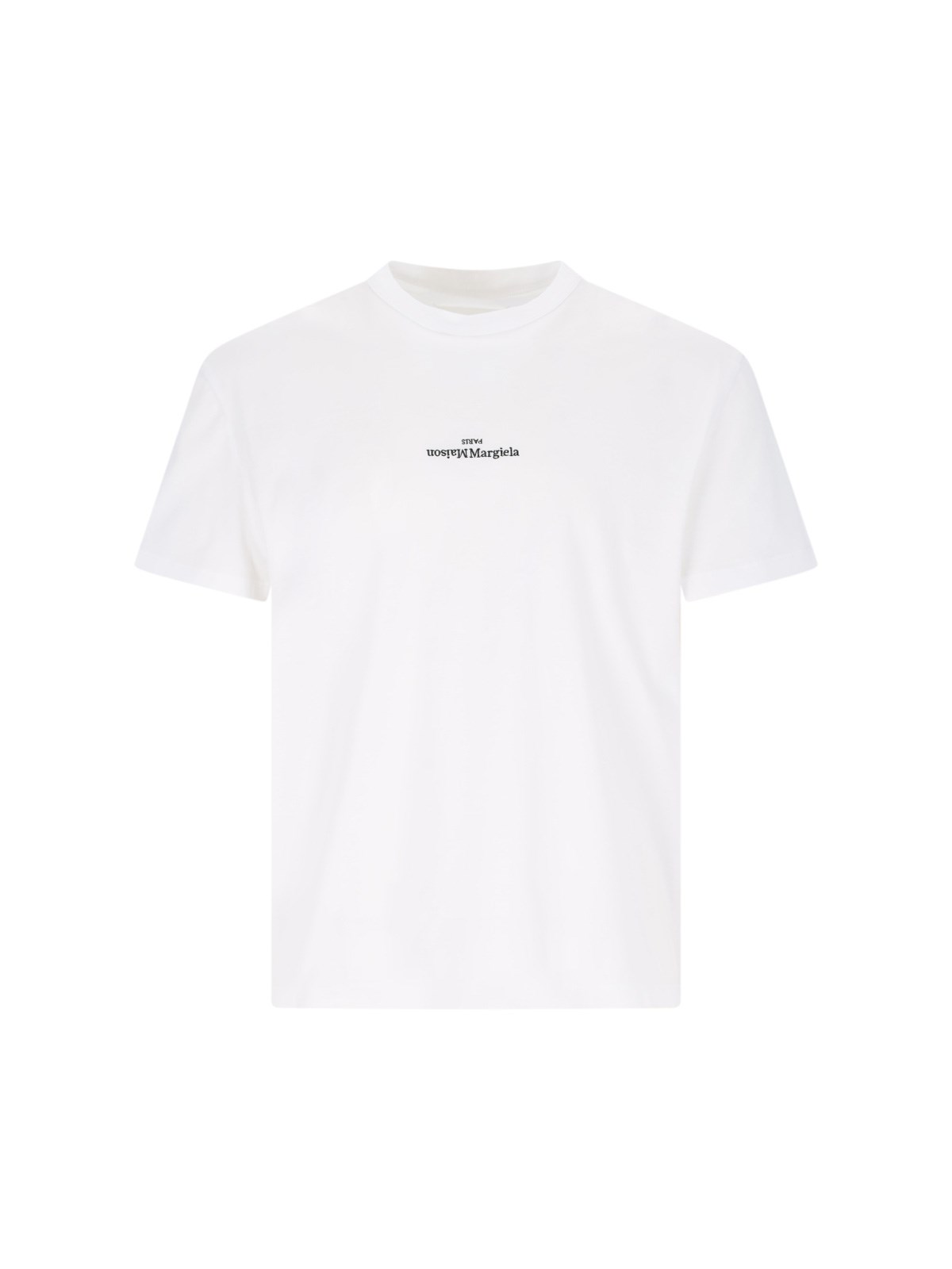 Shop Maison Margiela Logo T-shirt In White
