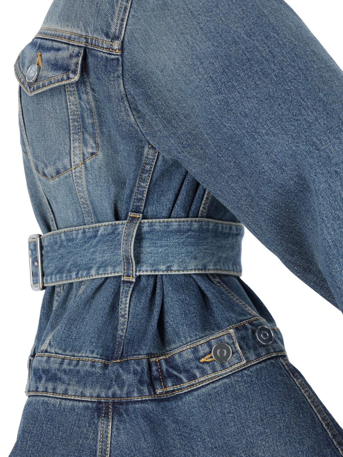 Alaïa Denim jacket with belt available on SUGAR - 173641