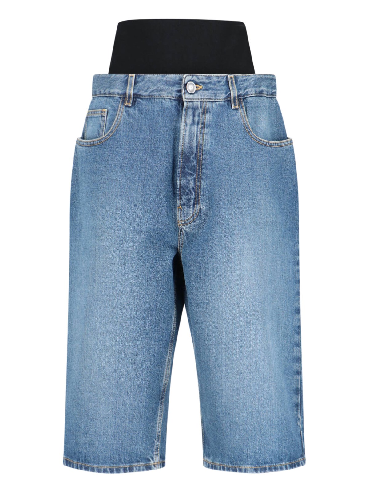 Alaïa Bermuda Jeans In Blue
