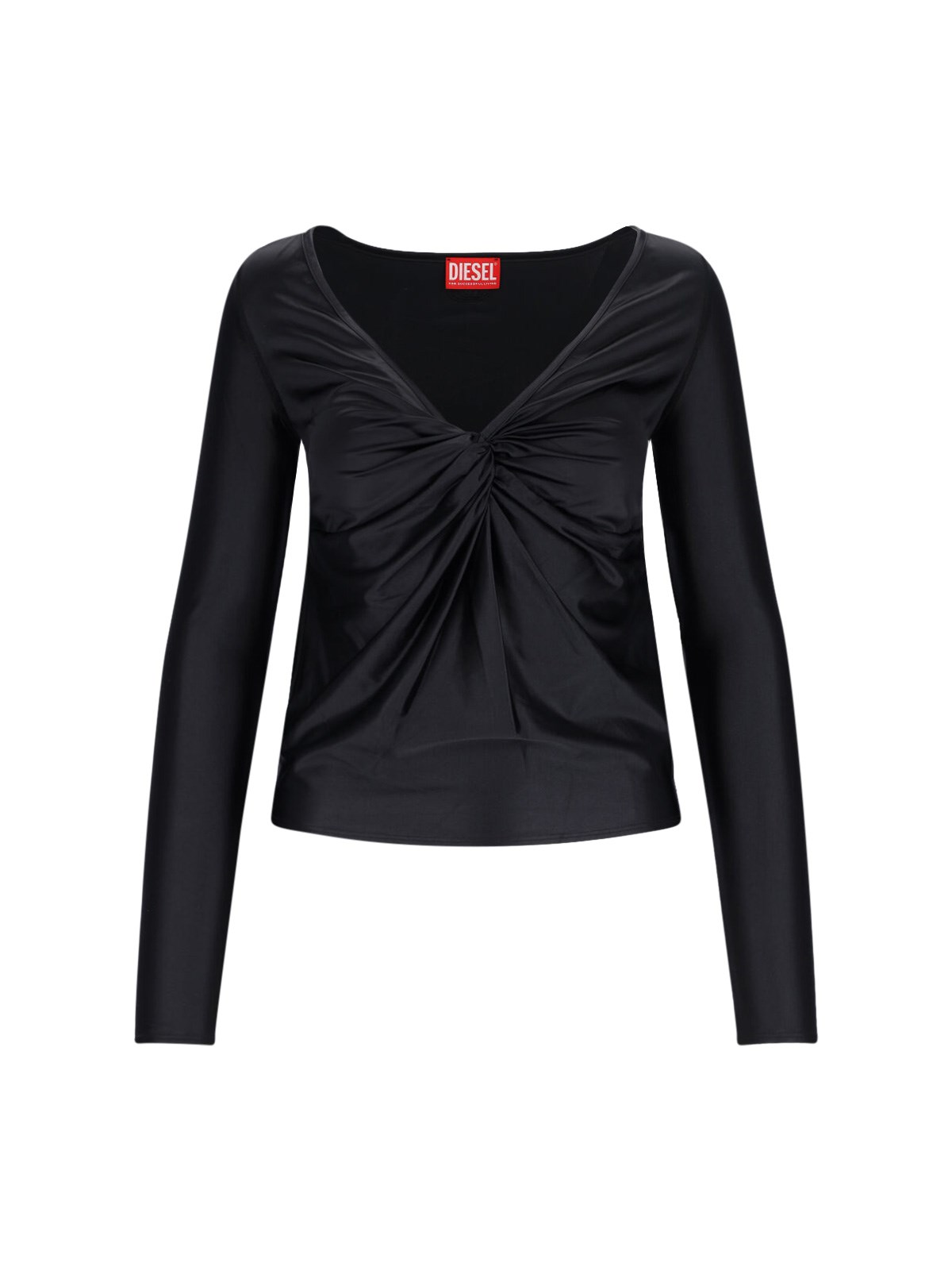 Diesel Top Scollo A V In Black