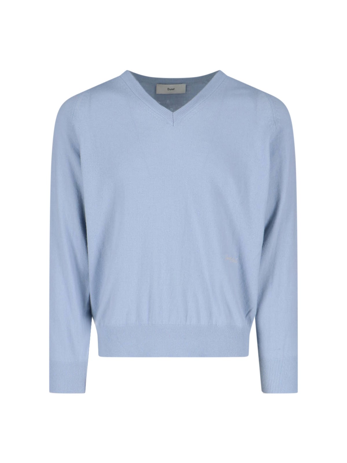 Dunst V-neck 'unisex' Sweater In Light Blue