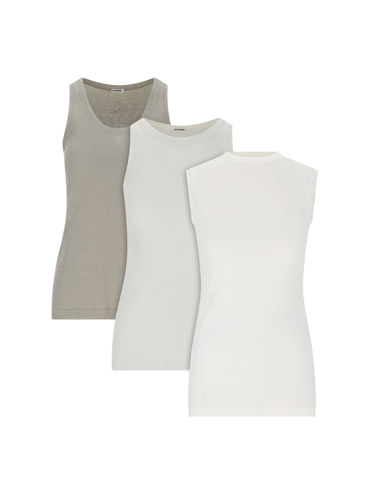 Jil Sander Set Of 3 Tank Tops In Multi