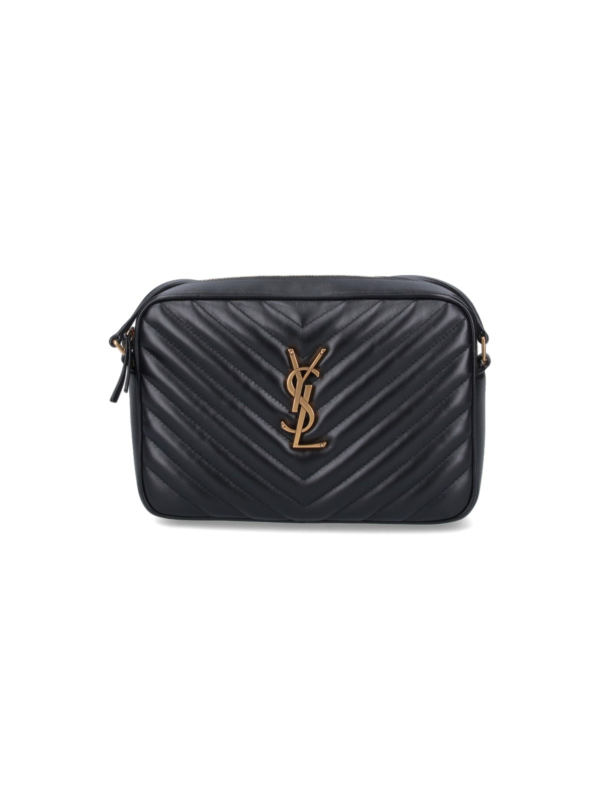Saint Laurent 'lou Camera' Crossbody Bag In Black
