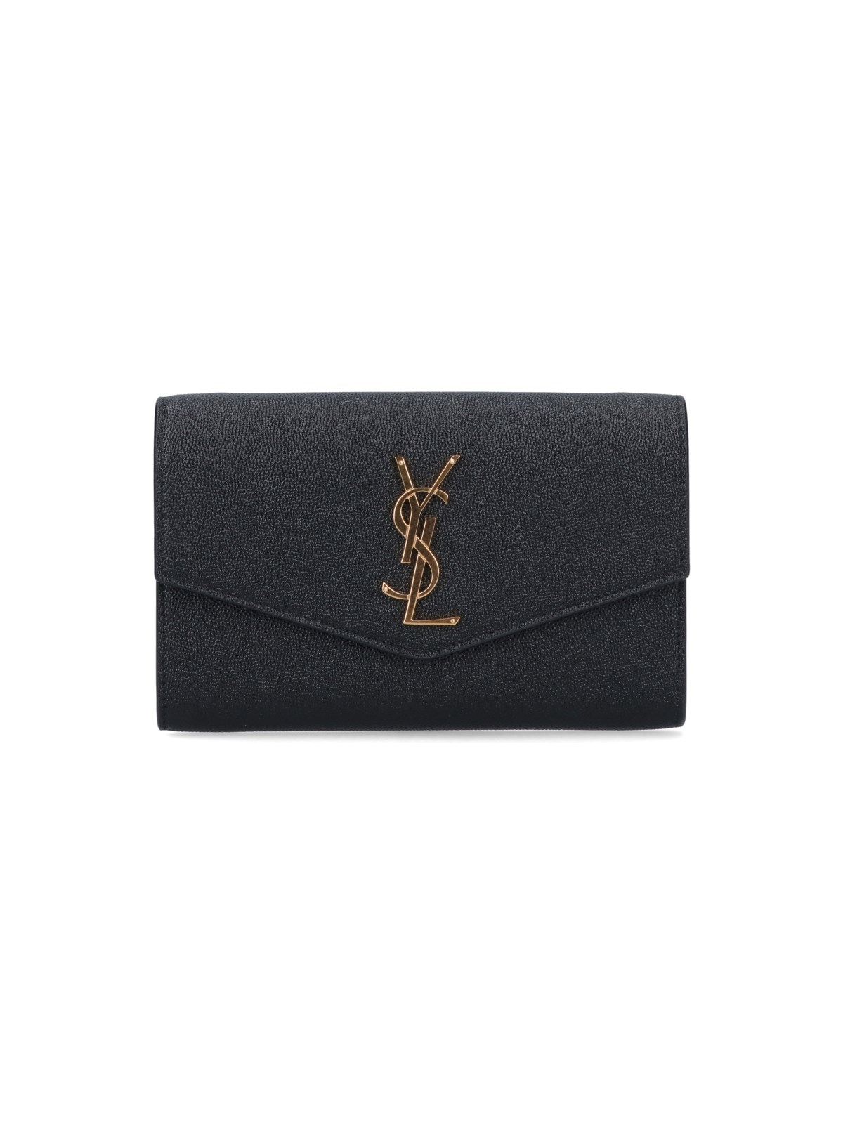 Saint Laurent 'uptown' Wallet On Chain In Black