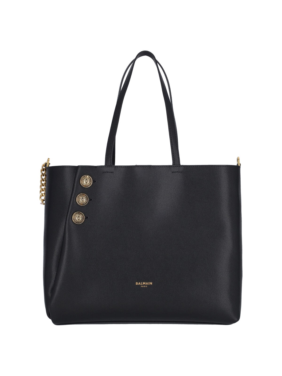 Shop Balmain 'emblema' Tote Bag In Black  