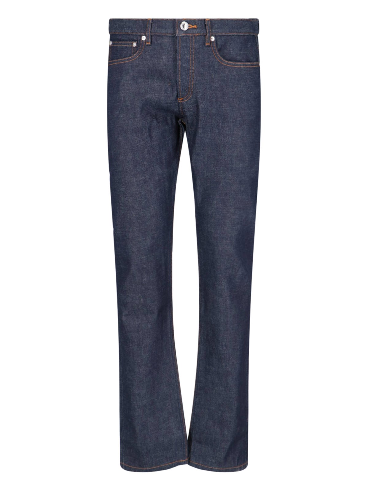 Apc Denim Midi Skirt In Blue