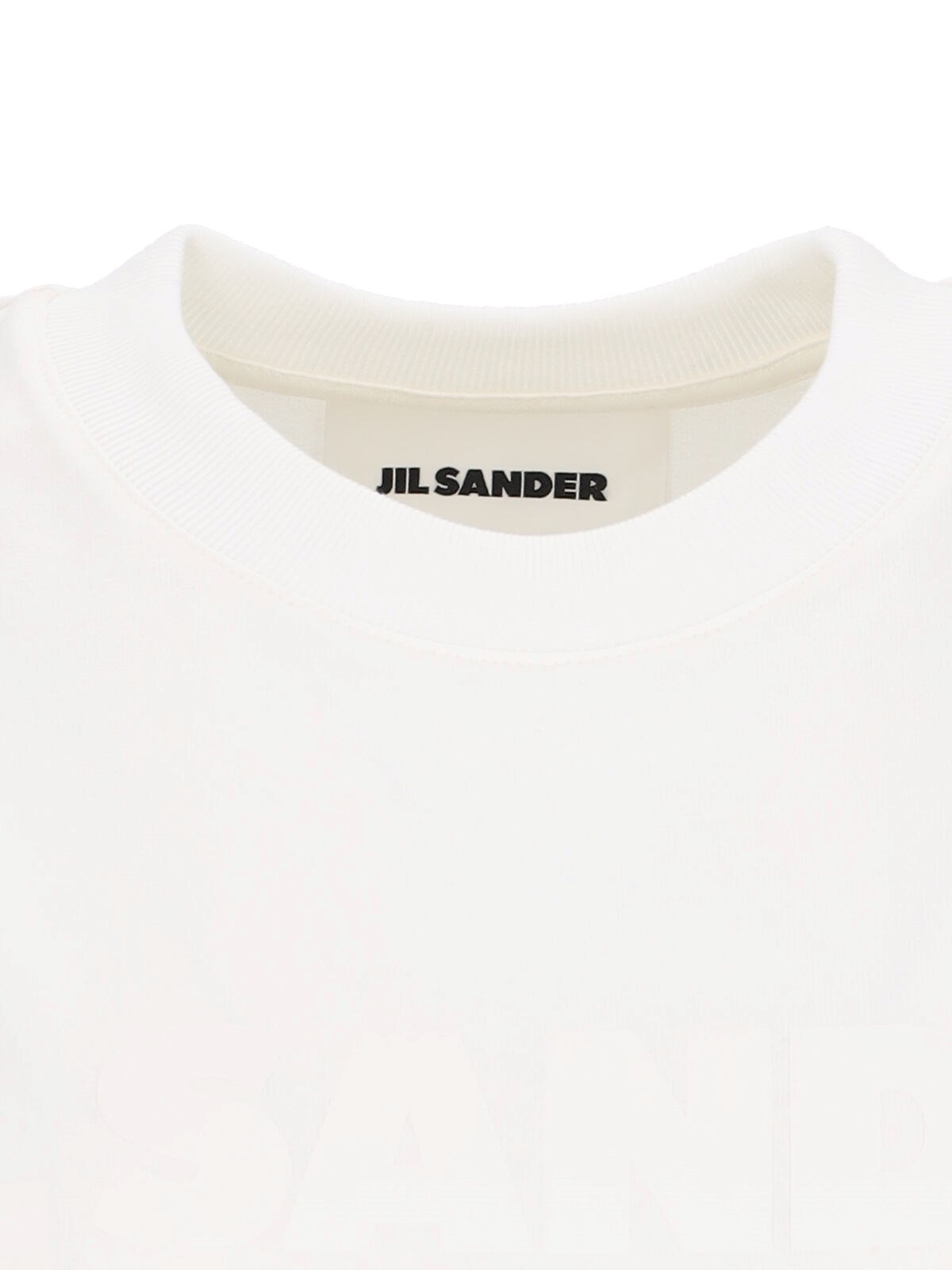 JIL SANDER｜ (Logo T-shirt (J21GC0168 J20243 102)) Jil Sander Boxy Tonal Logo T-shirt Porcelain – Très Bien