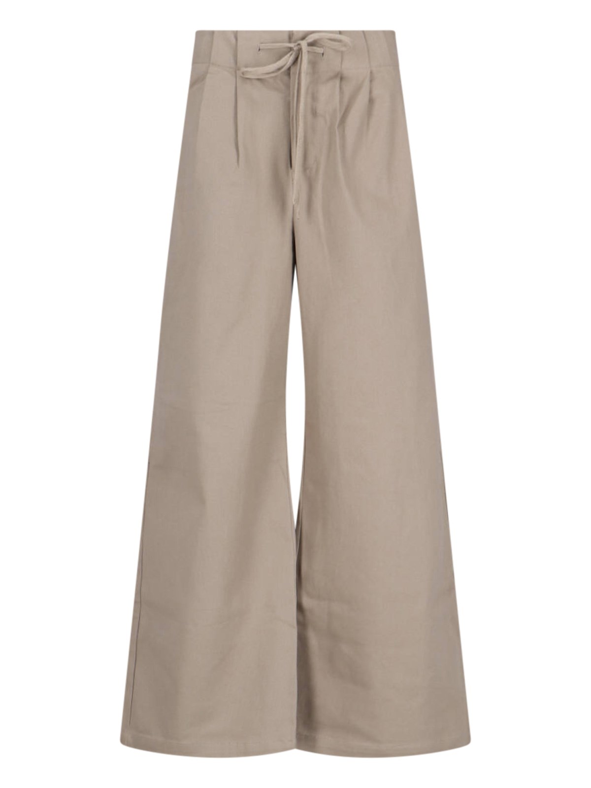 Entire Studios Elastic Waist Casual Pants In Beige