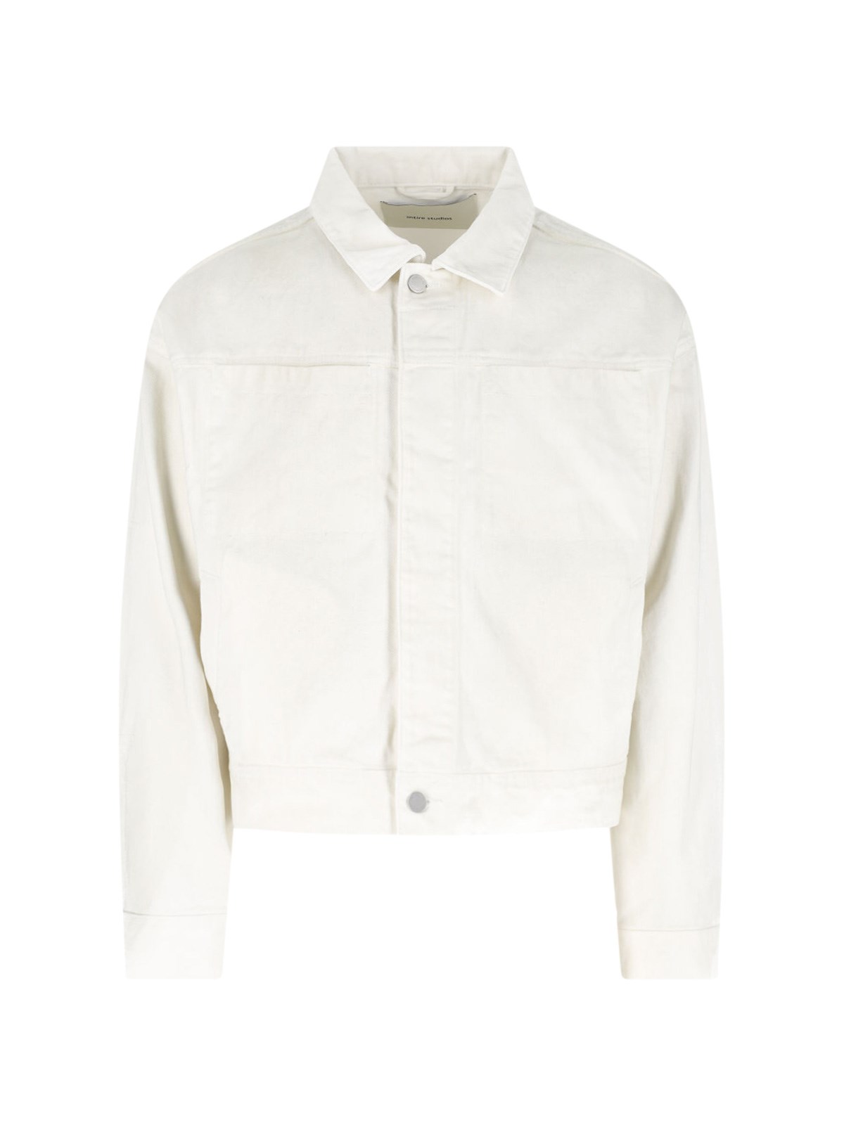 Entire Studios Gem Denim Jacket Bone In Cream