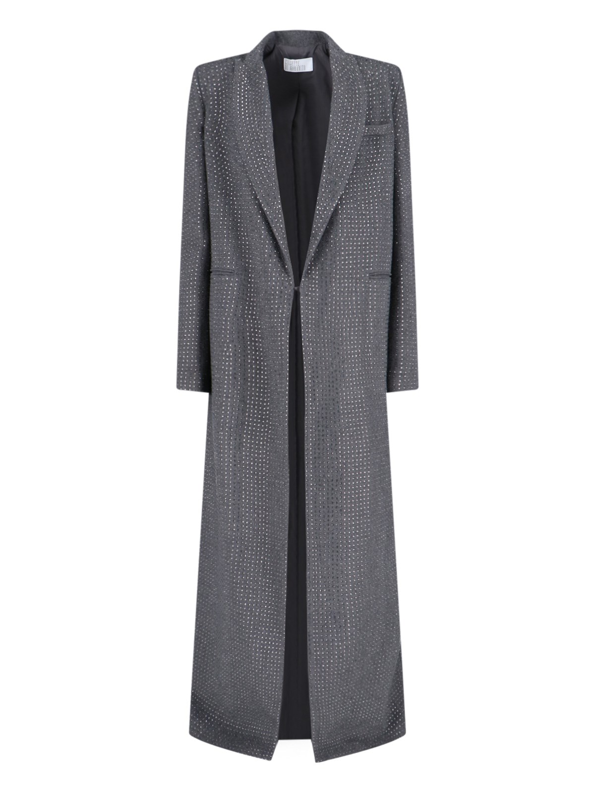 Shop Giuseppe Di Morabito Rhinestone Coat In Gray