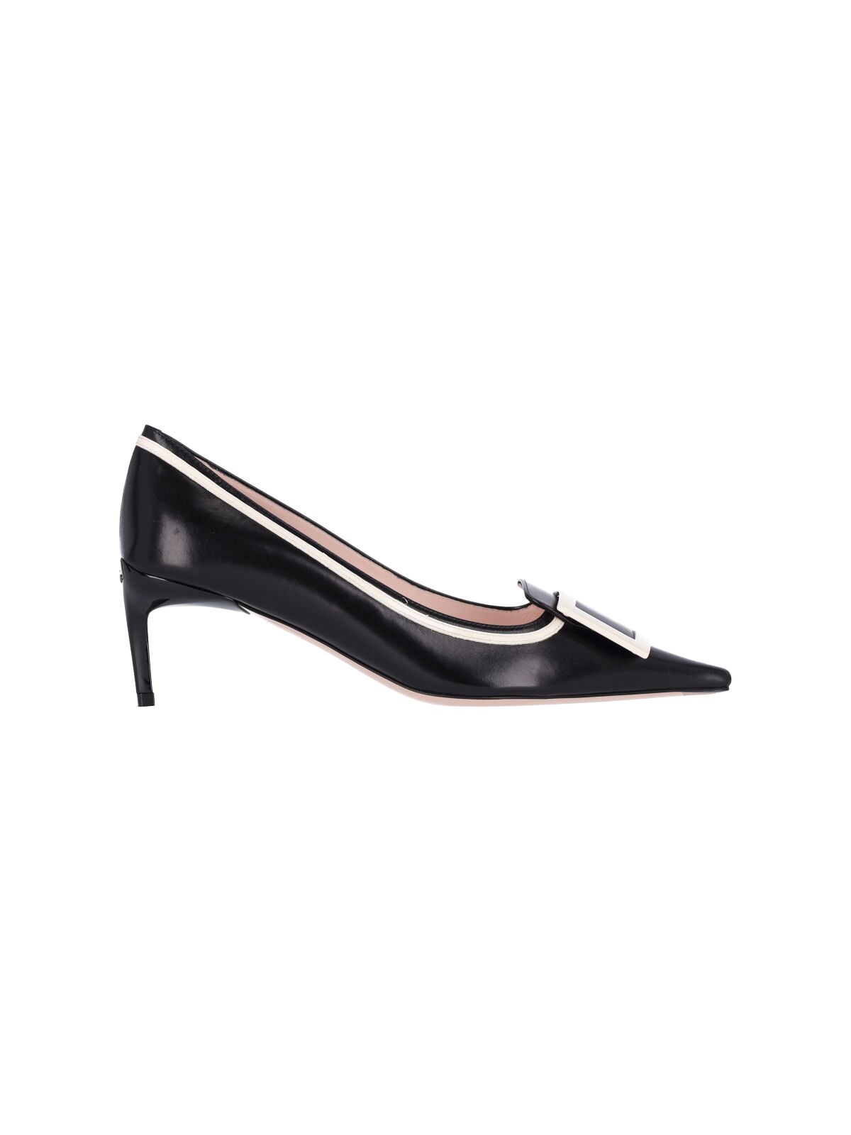 Roger Vivier 'viv' Canard Pumps In Black  