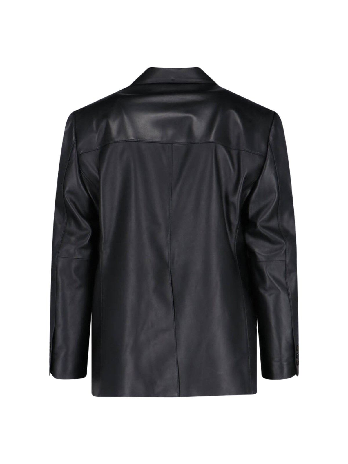 Tonywack Single-breasted leather jacket available on SUGAR