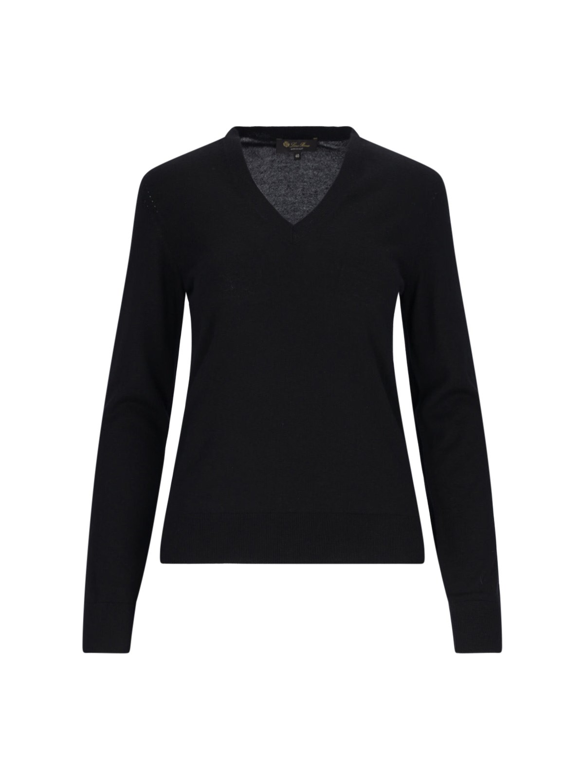 Loro Piana 'neo Piuma' V-neck Sweater In Black