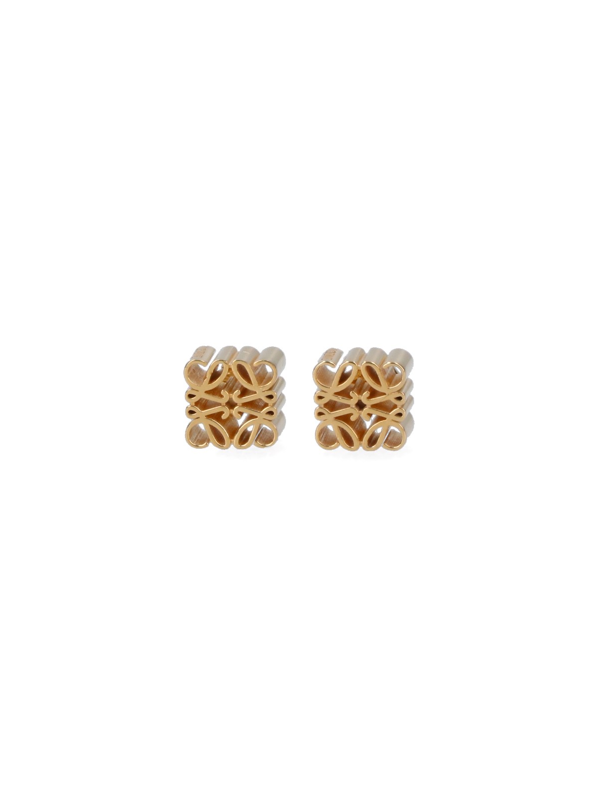 Shop Loewe 'anagram' Cube Earrings In Gold