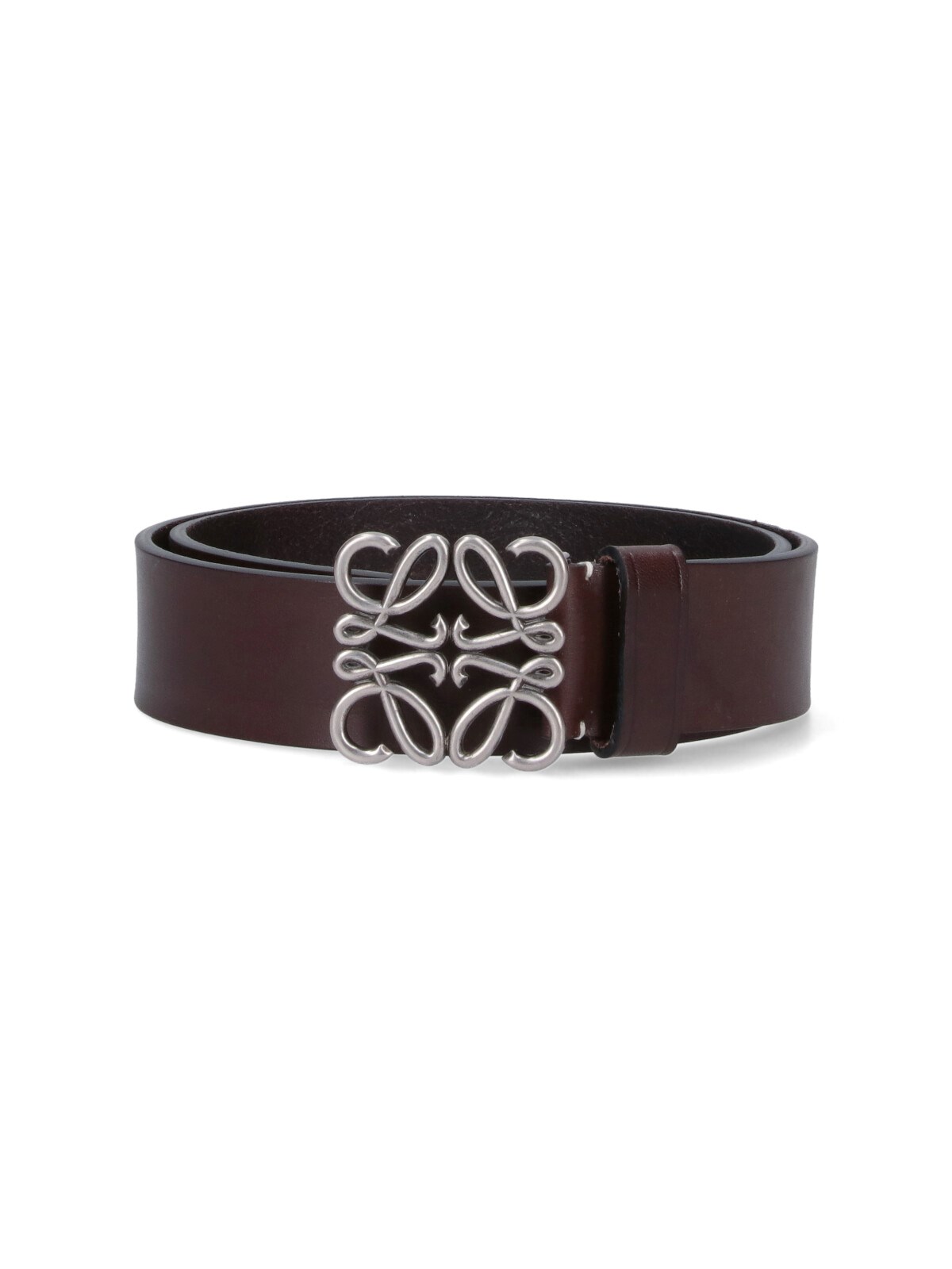 Shop Loewe 'anagram' Sturdy Belt In Brown