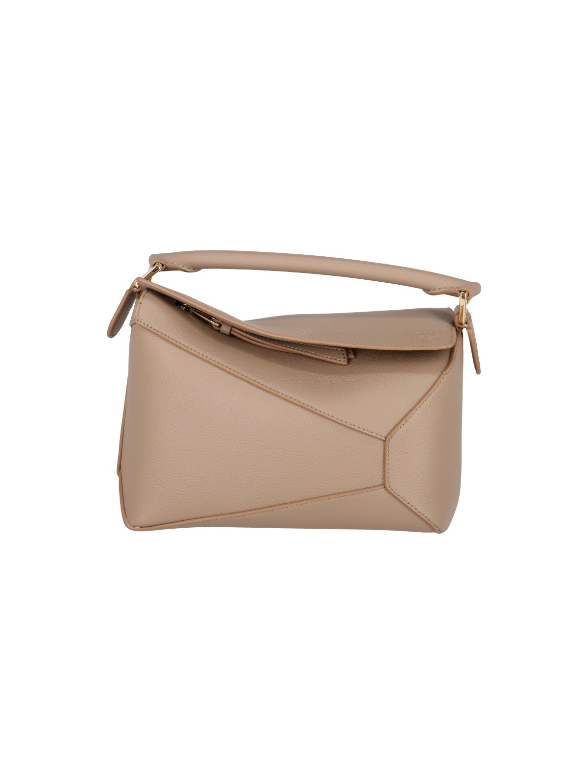 Loewe "puzzle Edge" Small Bag In Taupe