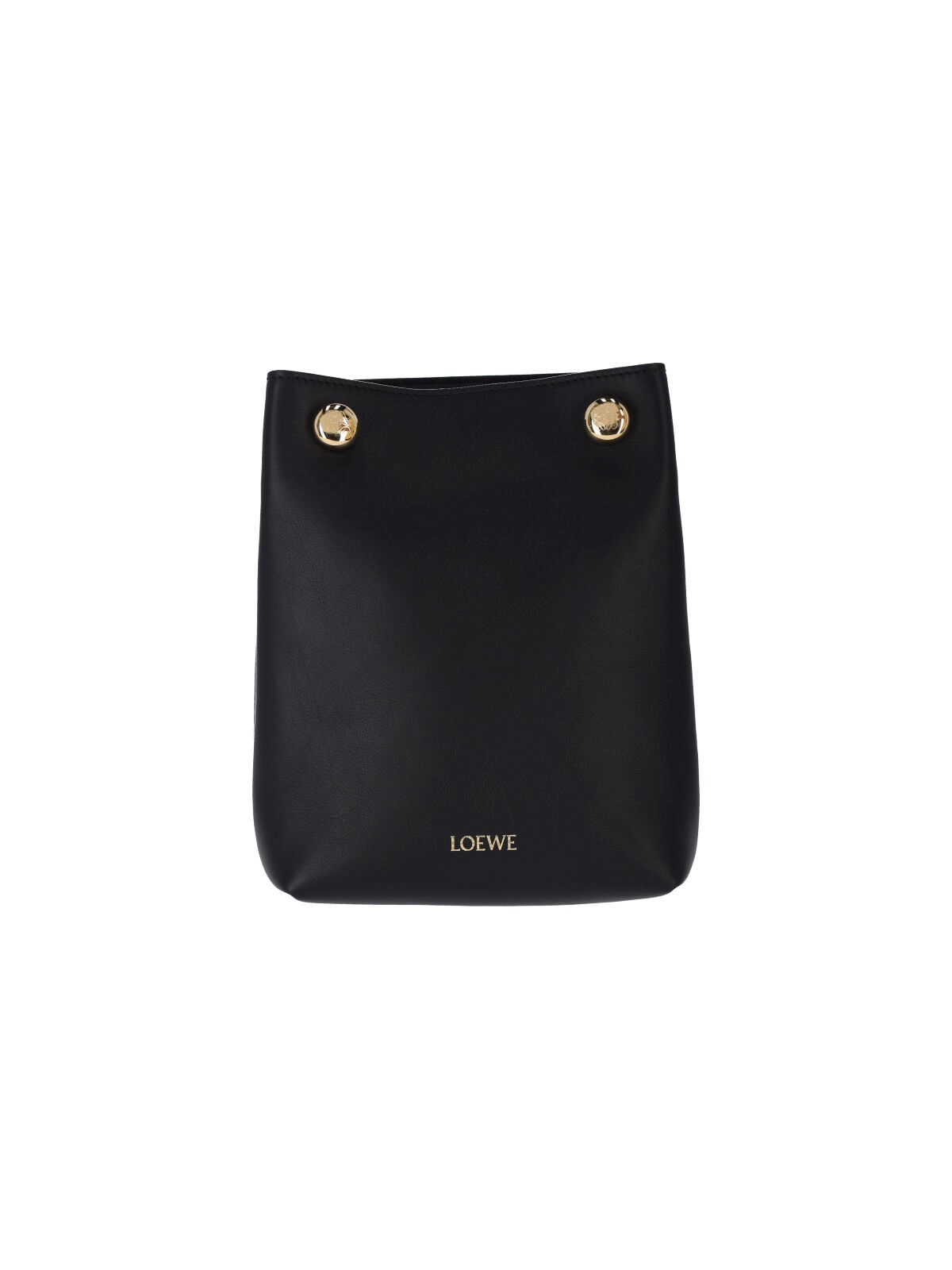 Loewe "pebble" Clutch In Black