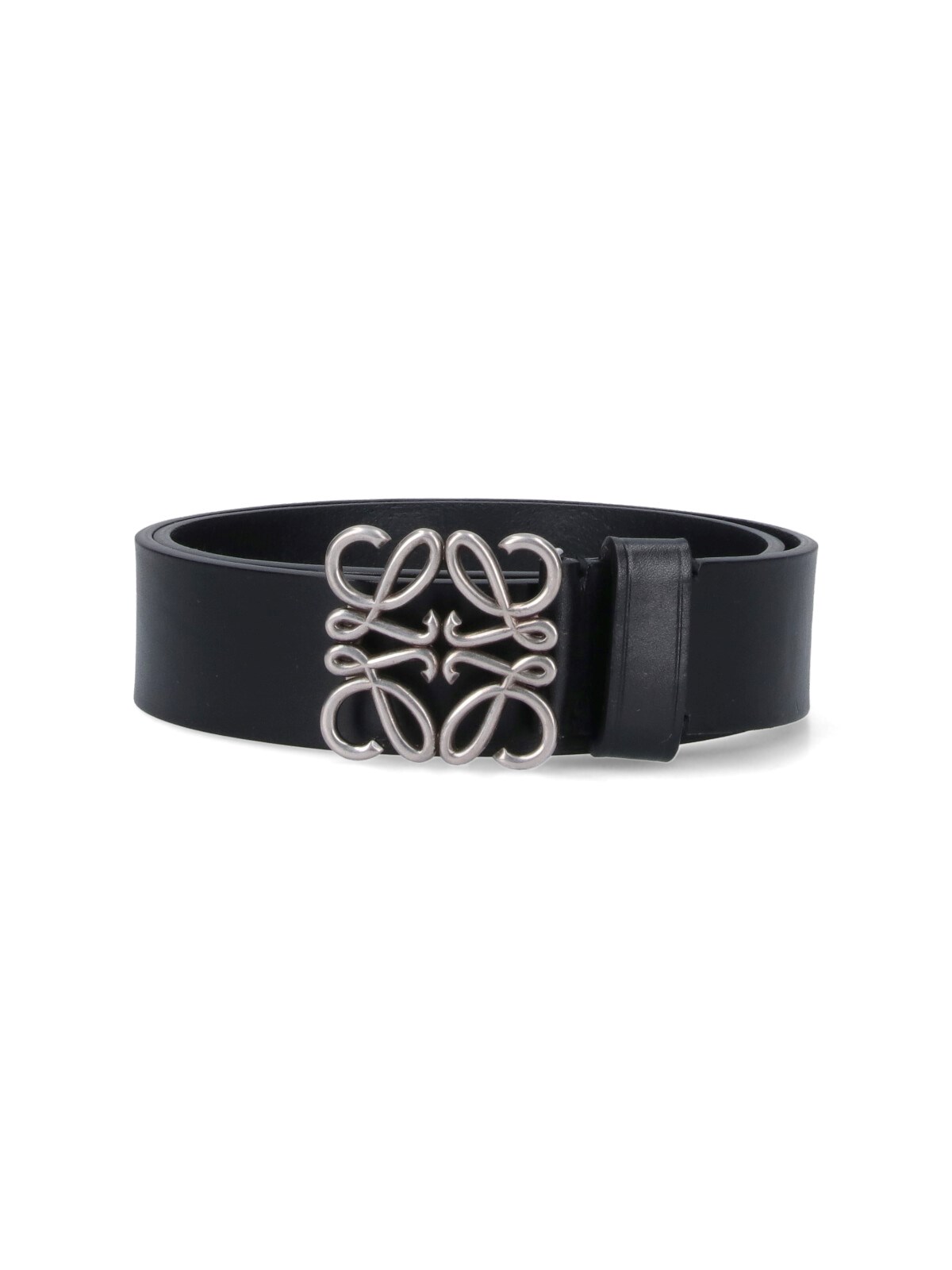 Shop Loewe 'anagram' Sturdy Belt In Black  