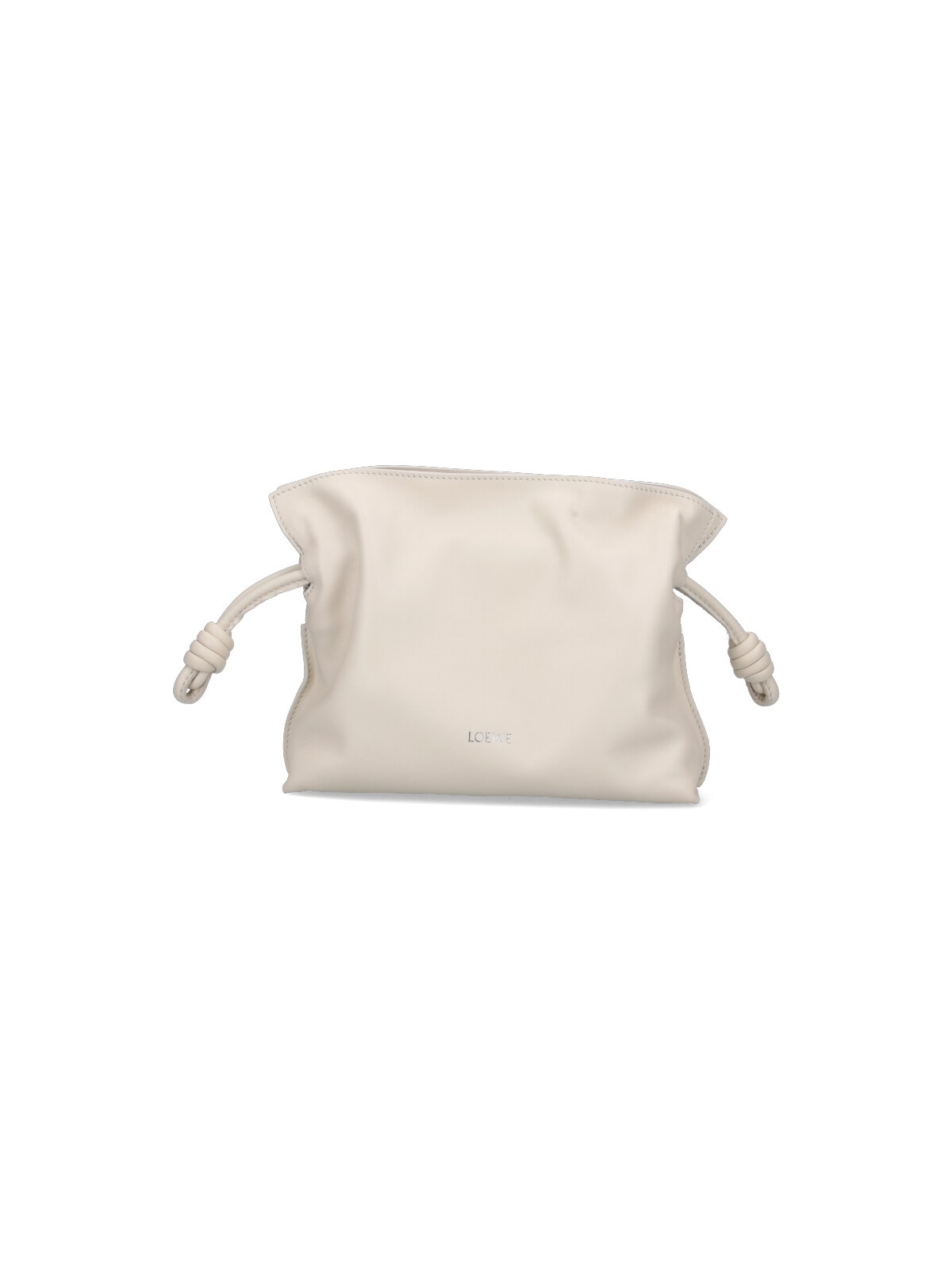 Shop Loewe "flamenco Clutch" Mini Bag In White