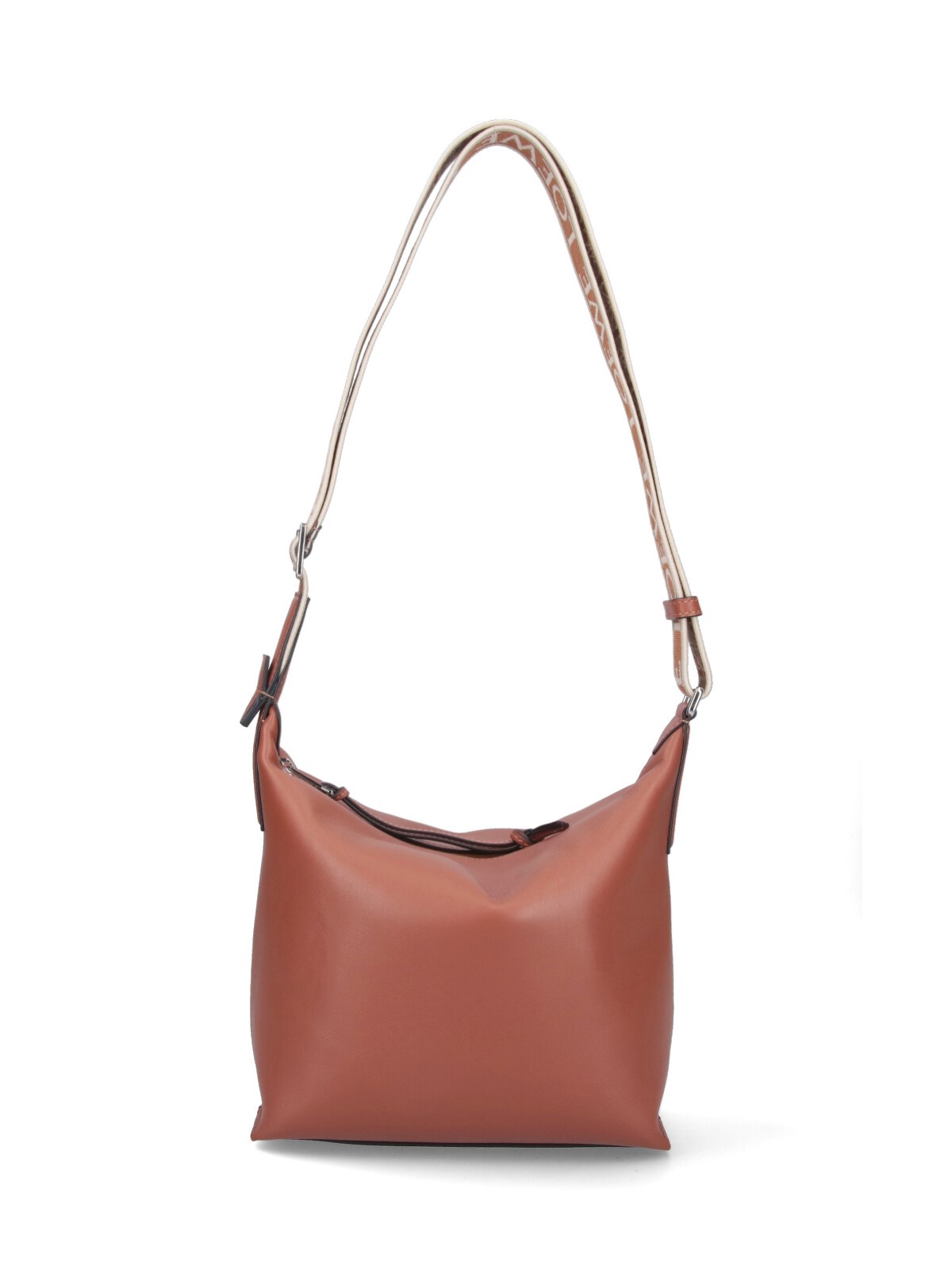 Shop Loewe Small Crossbody Bag "cubi" In Brown