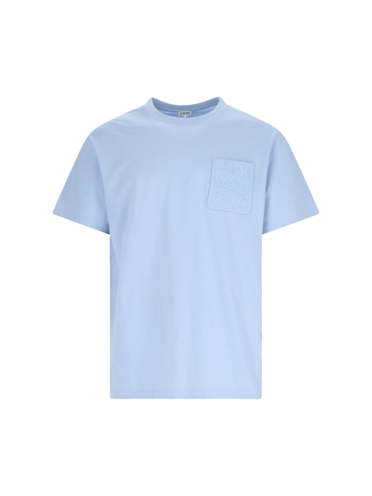 Loewe Logo T-shirt In Light Blue