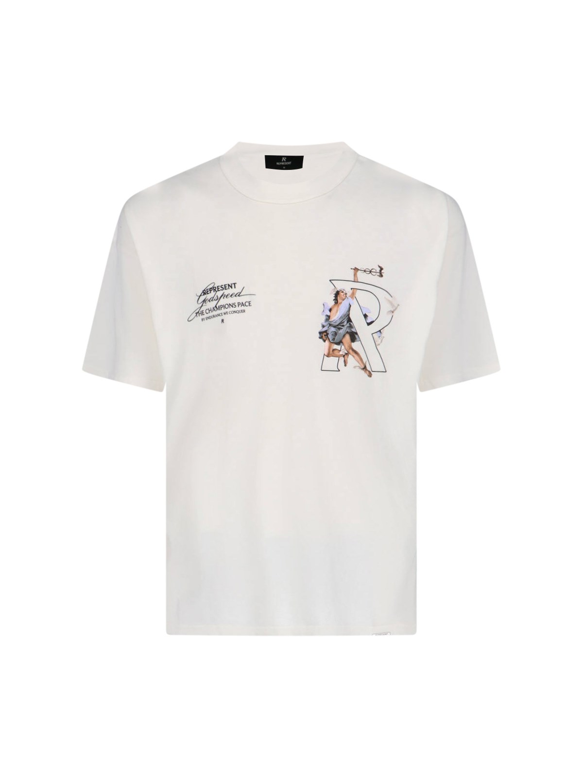 Shop Represent Logo T-shirt In White