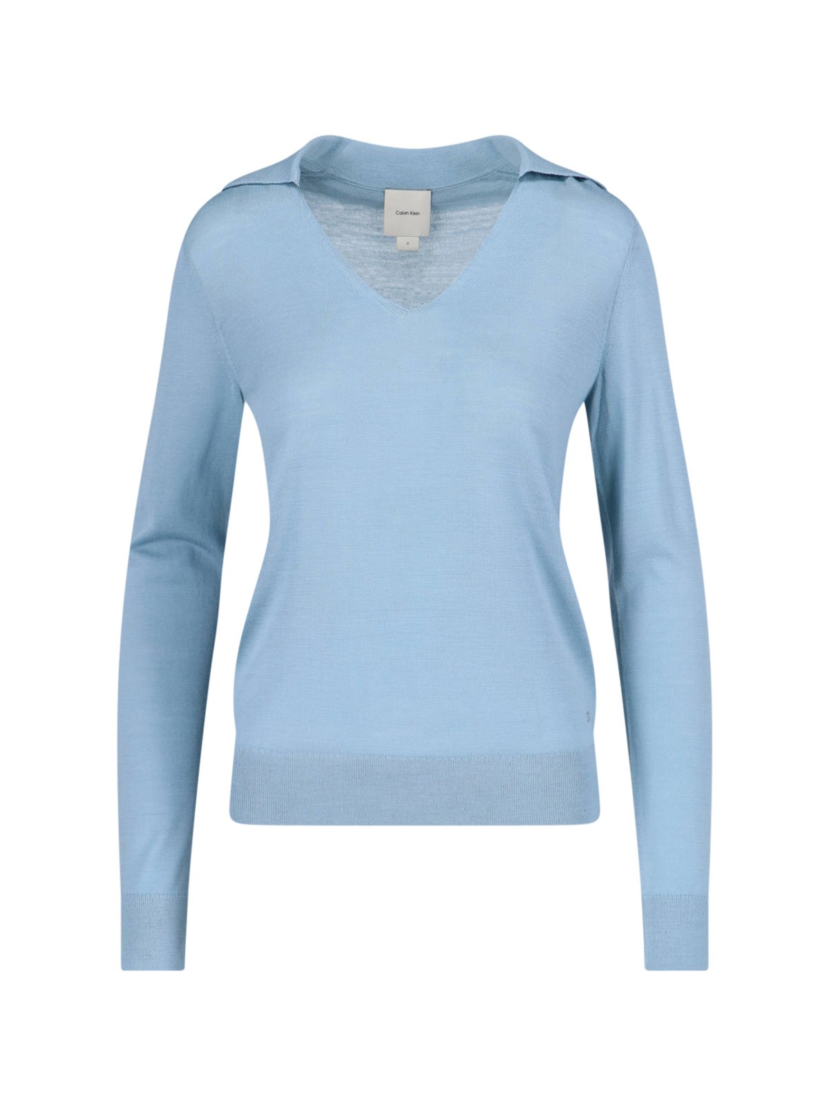 Calvin Klein Baisc Sweater In Light Blue