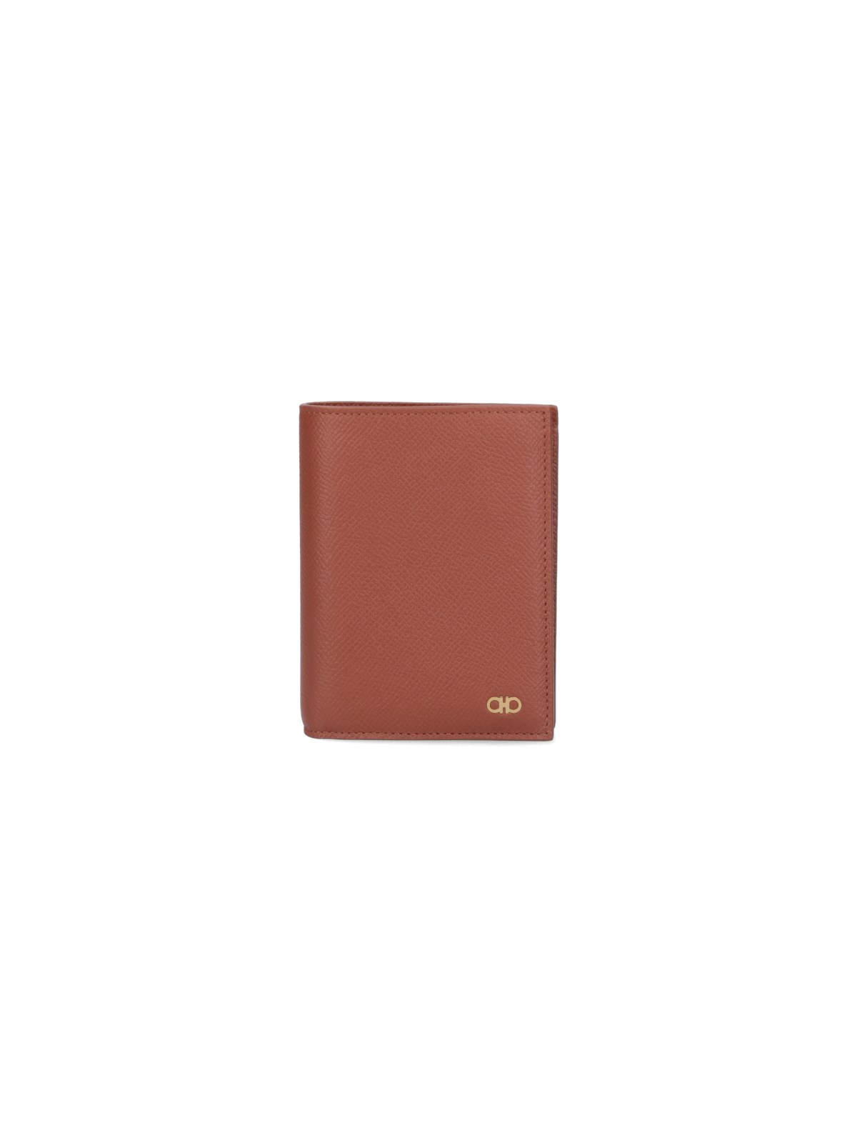 Ferragamo Bi-fold Wallet Gancini In Brown