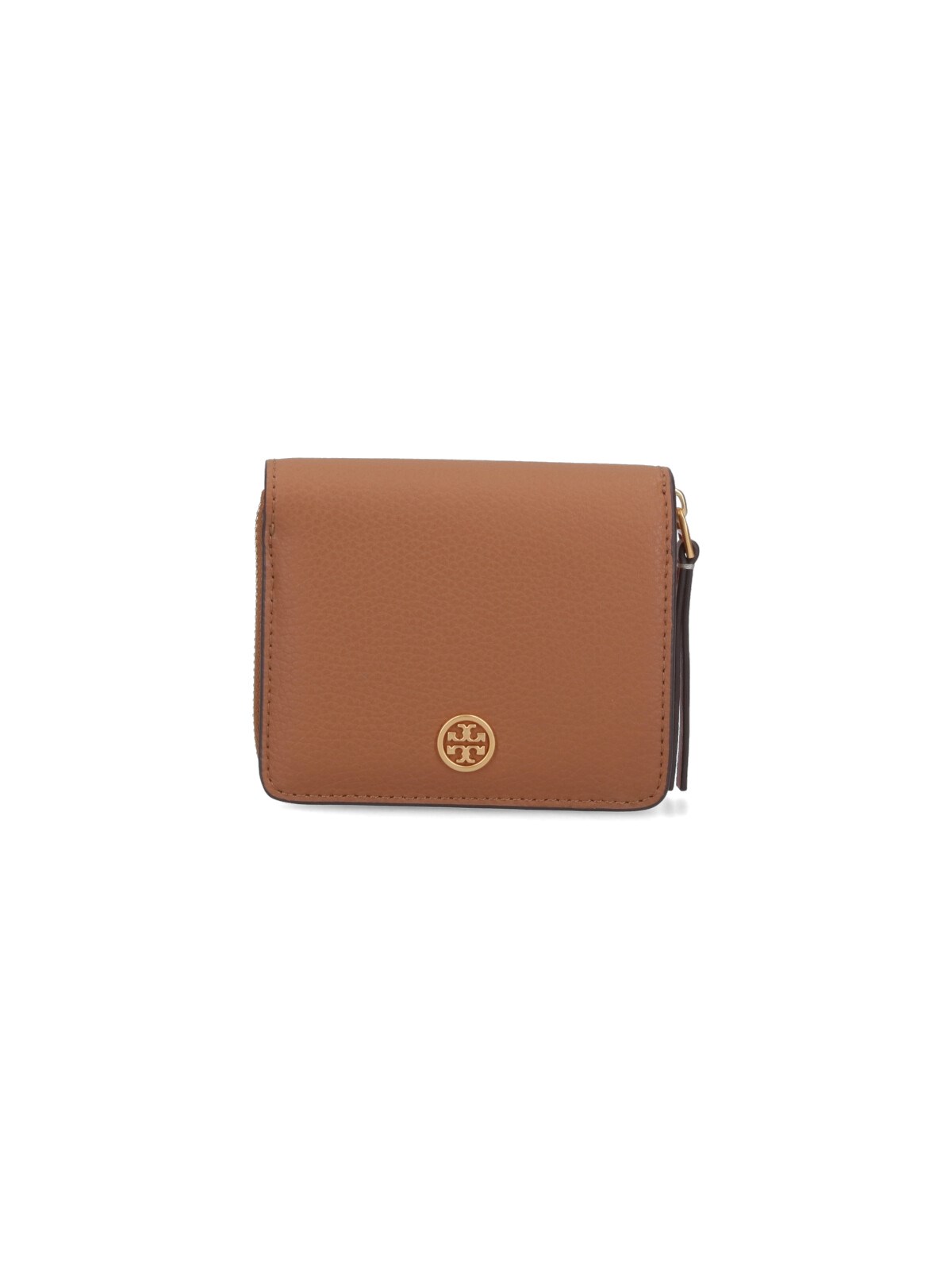 Shop Tory Burch Double Wallet "robinson" In Brown