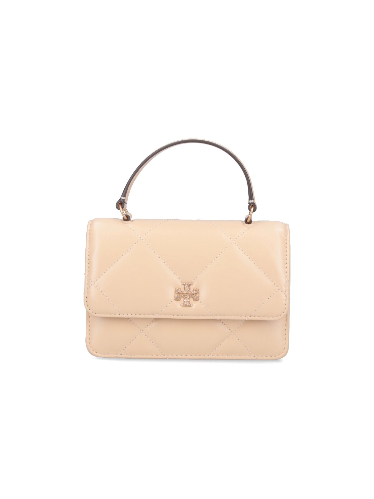 Shop Tory Burch "kira" Chain Wallet In Cream