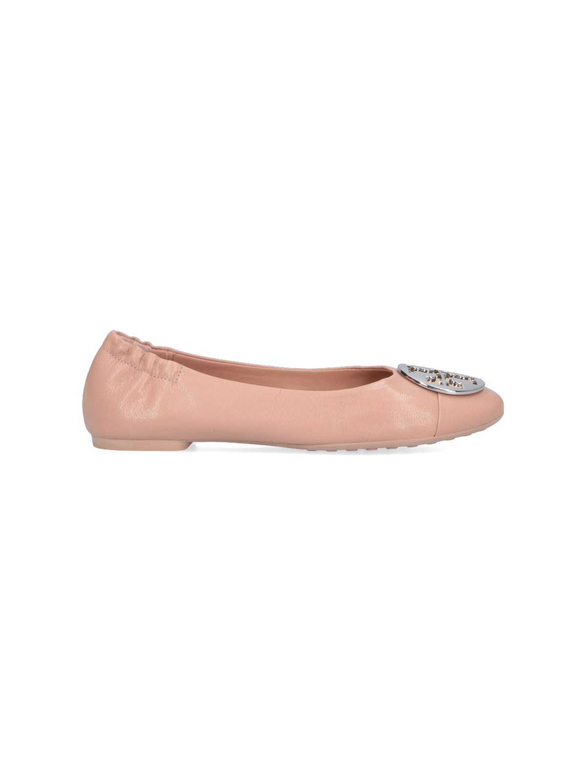 Shop Tory Burch "claire" Ballet Flats In Pink