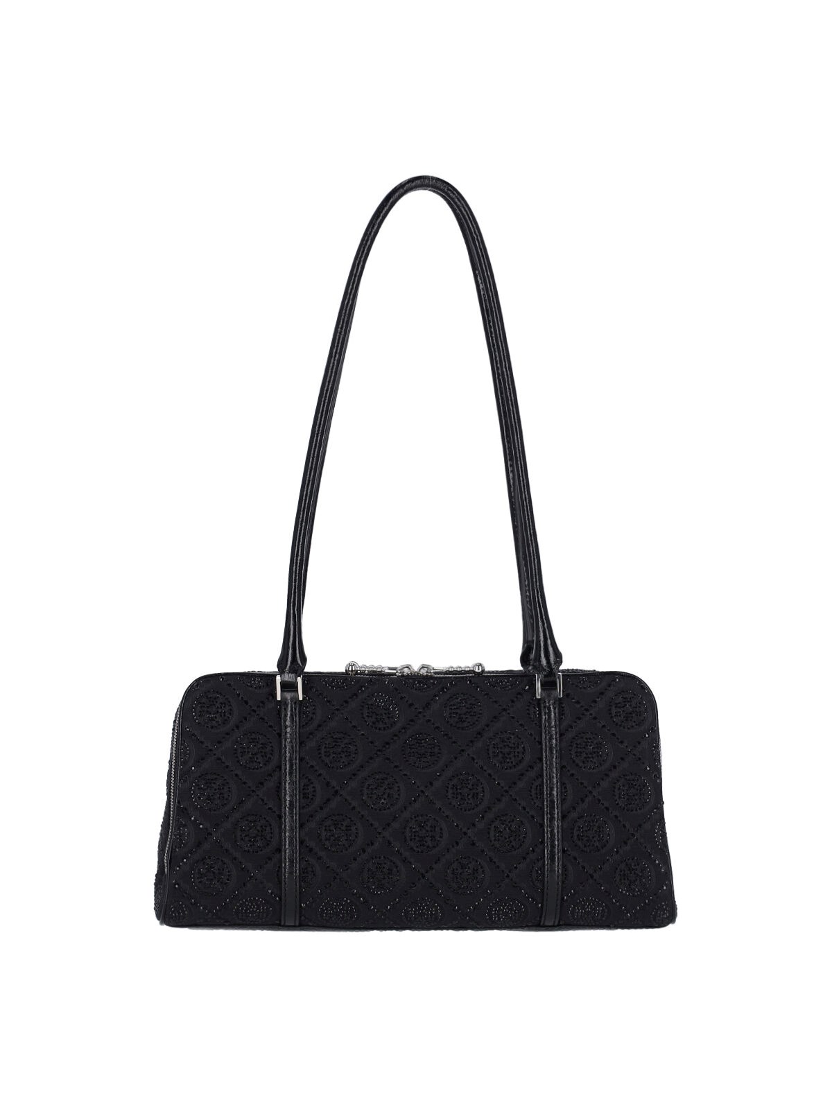 Shop Tory Burch 'marshmallow' Small Shoulder Bag In Black  