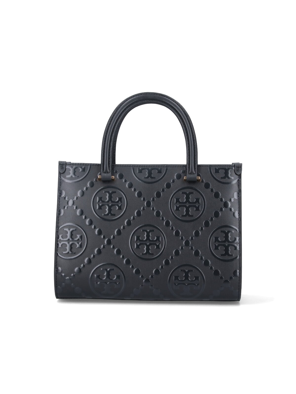 Shop Tory Burch 't Monogram' Medium Tote Bag In Black  