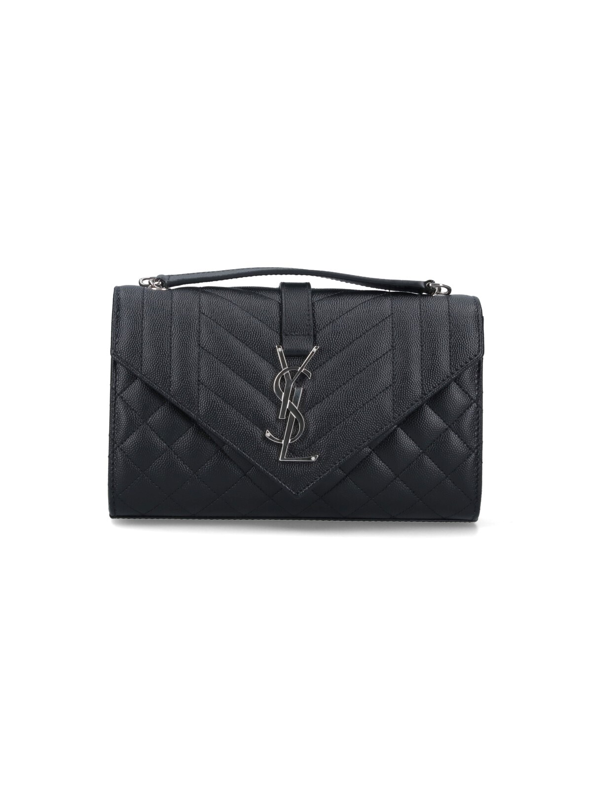 Shop Saint Laurent 'envelope' Small Crossbody Bag In Black  