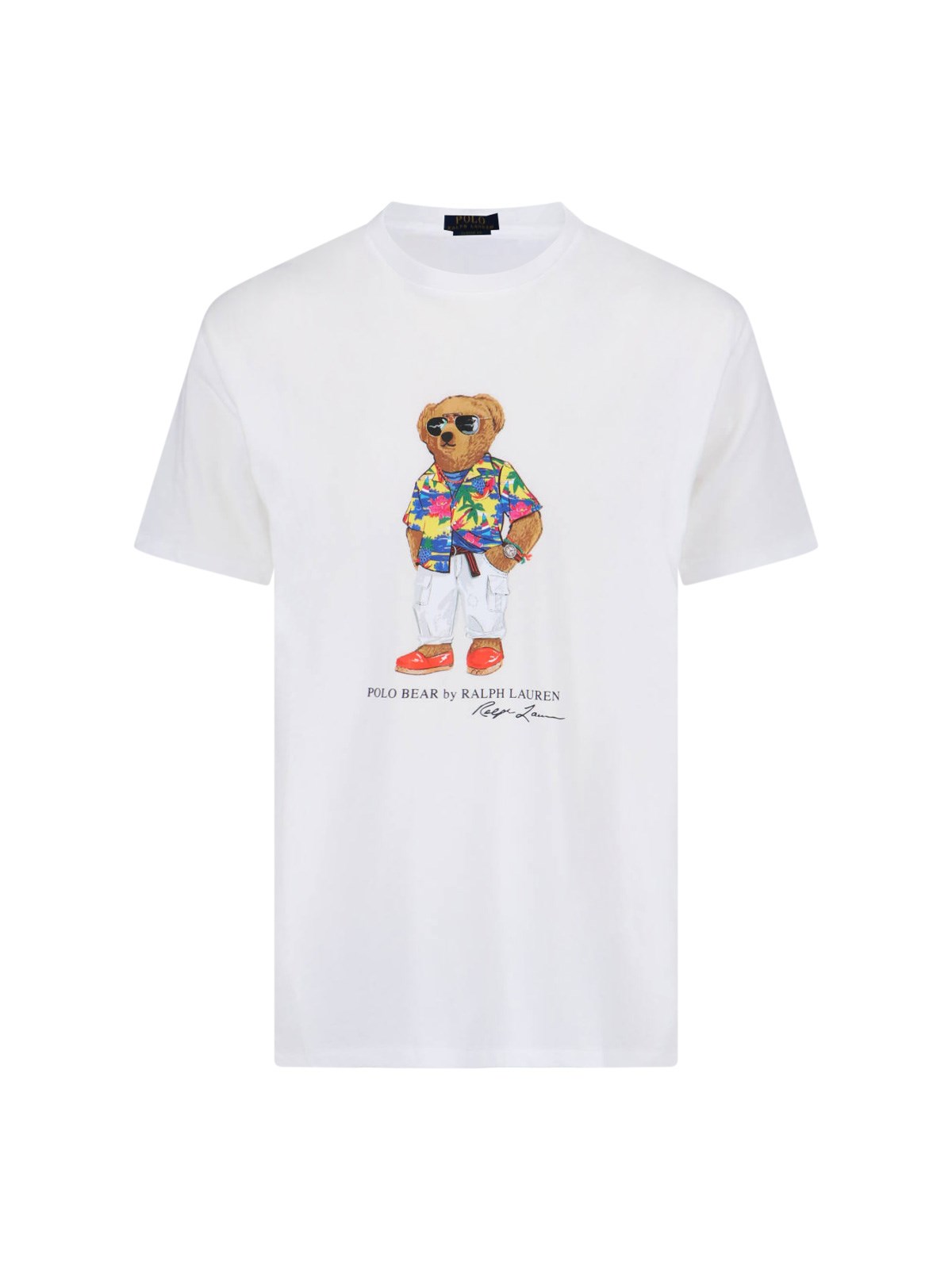 Shop Polo Ralph Lauren 'polo Bear' T-shirt In White