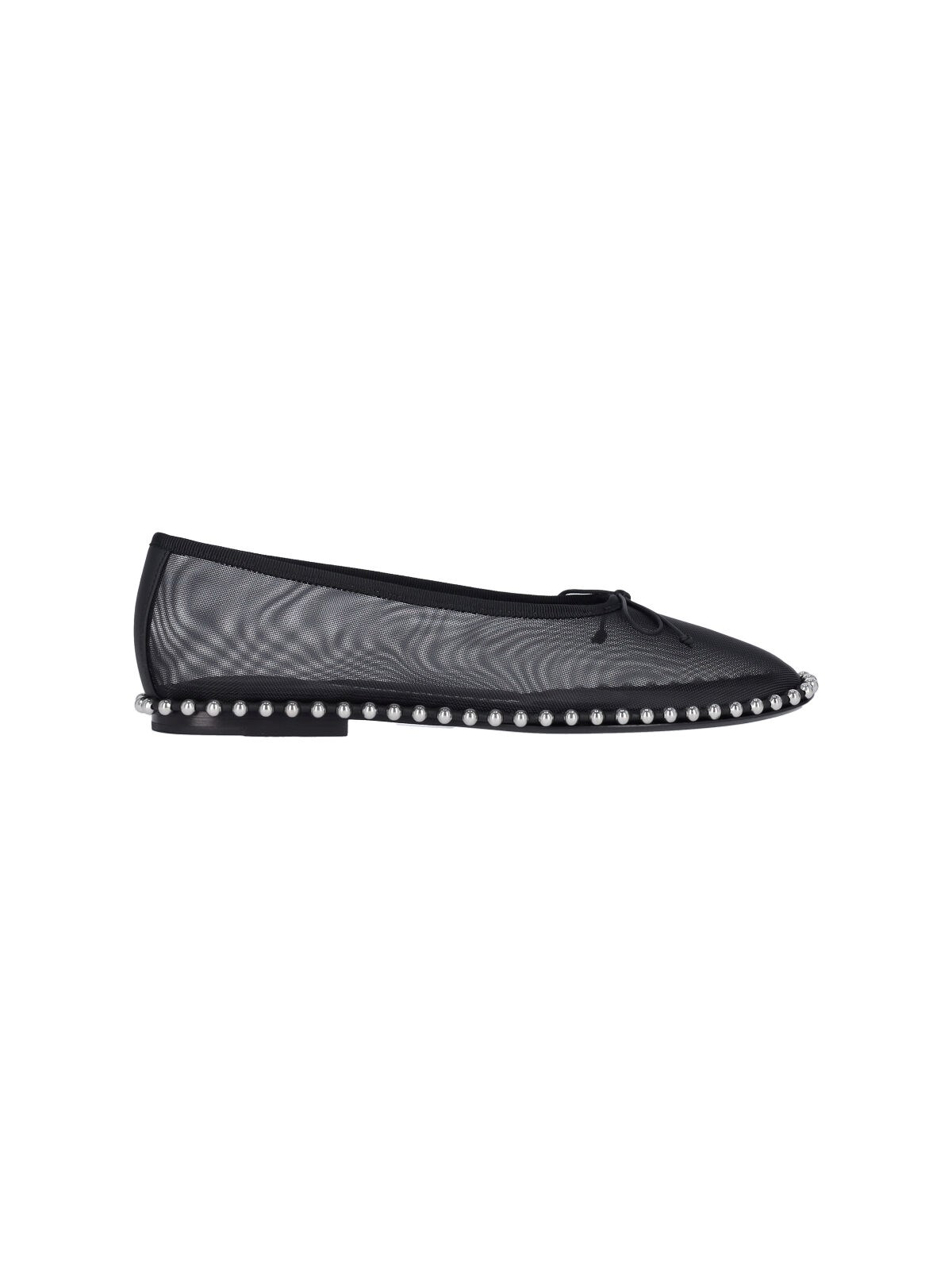 Shop Alexander Wang Ballet Flats With Pearls "lina" In Black