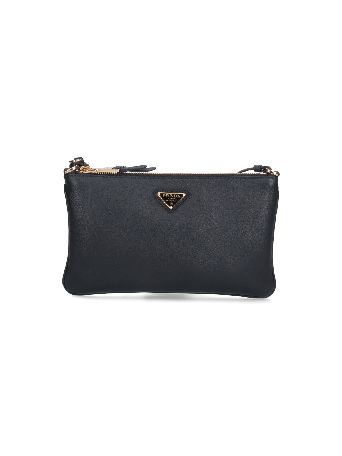 Prada Logo Pouch In Black  