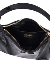 【関税&送料込】Prada Black Naplak Arqua Handbag Prada Prada Arqué black bag in Naplak patent leather