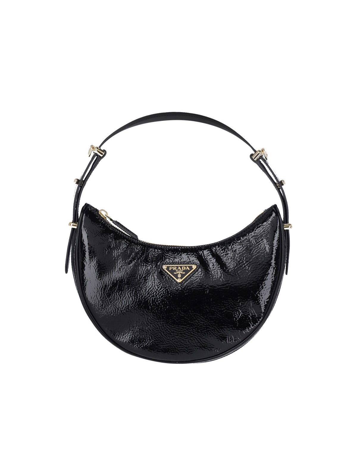 Shop Prada 'arqué' Shoulder Bag In Black  