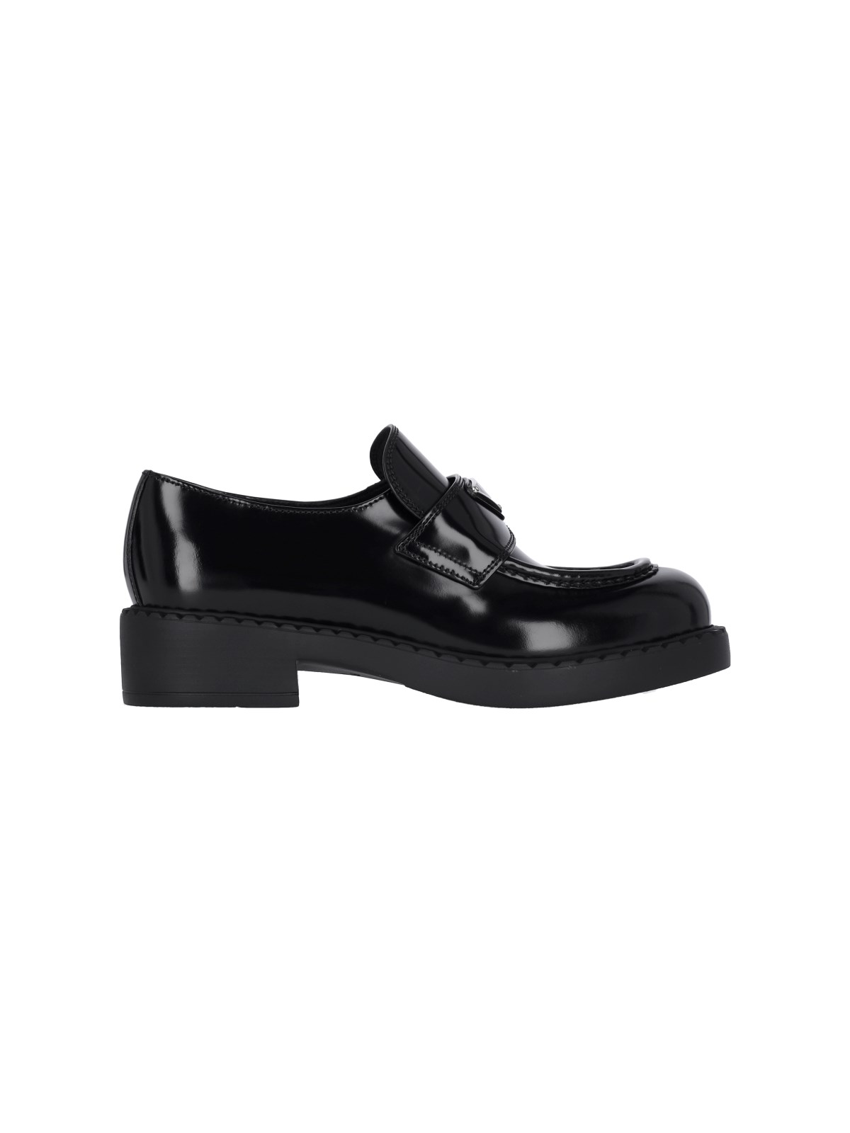 Shop Prada 'chocolate' Loafers In Black  