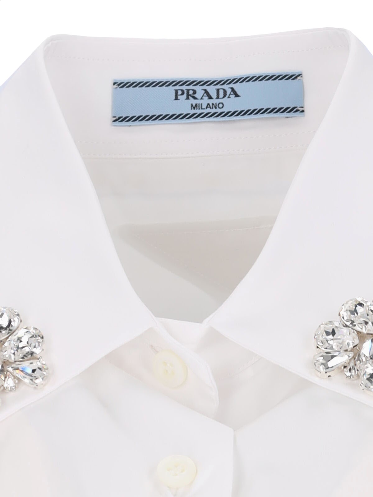 【はるさま専用】PRADA ネイビー MILANO クリスタルバッジ PRADA ネイビー MILANO クリスタルバッジ
