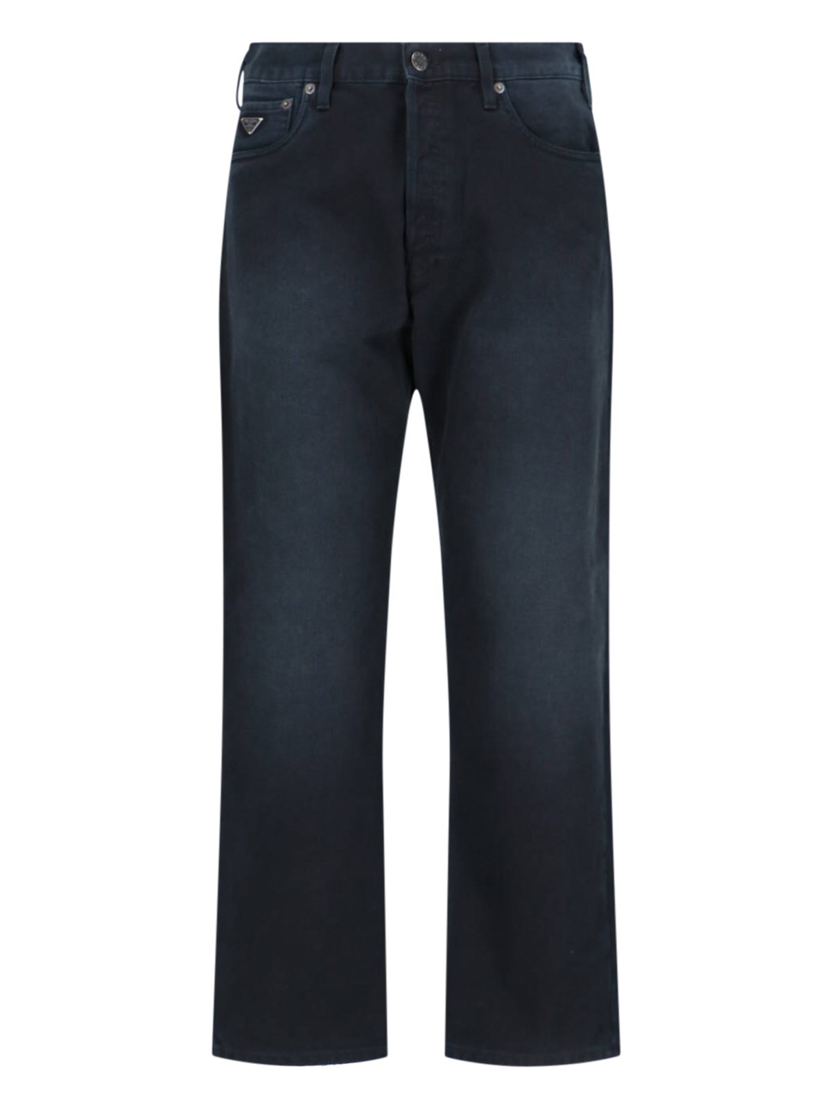 Prada Trousers Straight Belt Loops In Black