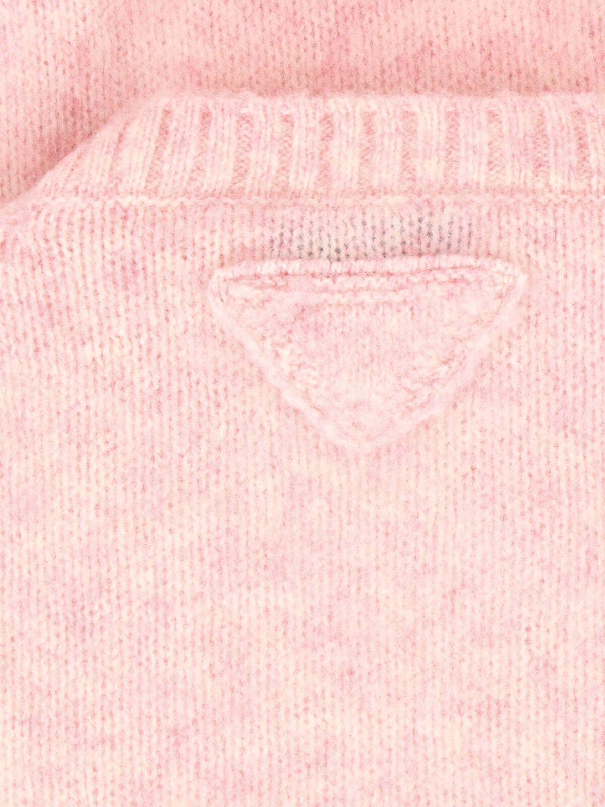 【送料&関税込】Prada Melange Pastel Pink Wool Sweater Prada Melange Pastel Pink Wool Sweater | italist
