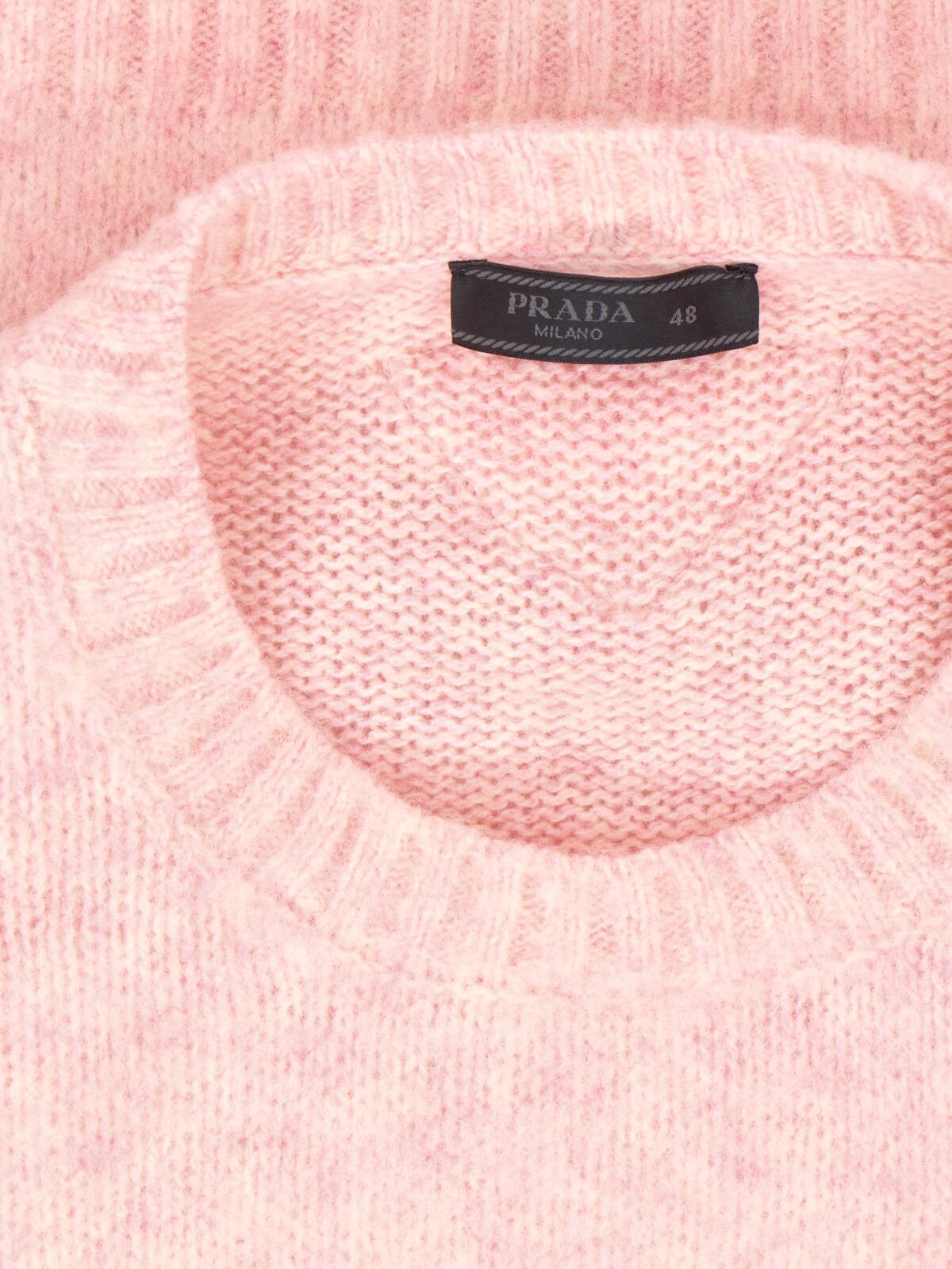 【送料&関税込】Prada Melange Pastel Pink Wool Sweater PRADA CASHMERE & COTTON SWEATER. Pink ref.1603451 - Joli Closet